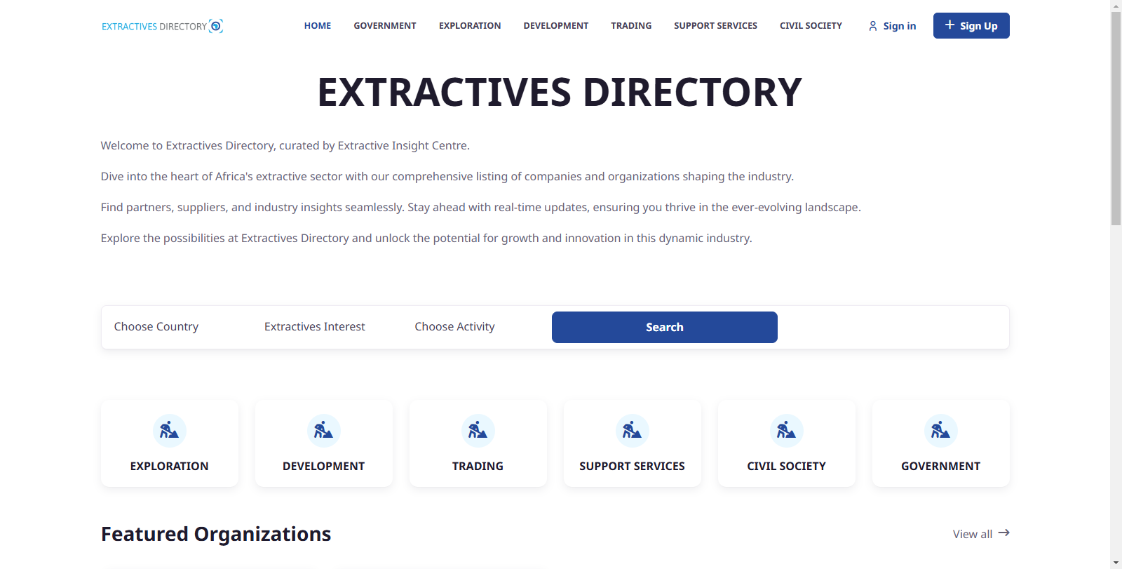 Extractives Directory